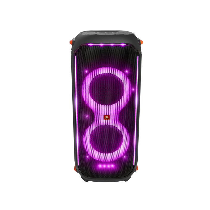 JBL PartyBox 710 vue de face, avec éclairage intégré — visuel fabricant