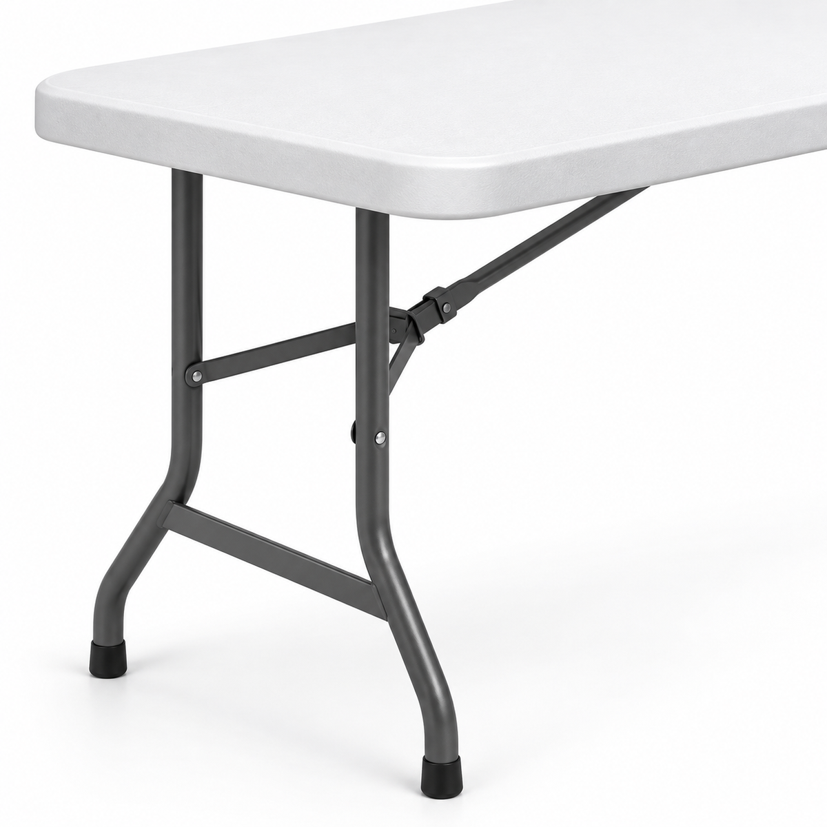 Table pliante 180 cm — vue de détail, illustration générée d’un modèle d’exemple